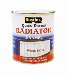 RUSTINS Quick Drying Radiator Enamel Satin 1L