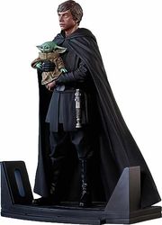 Diamond Star Wars Premier Collection: The Mandalorian - Luke Skywalker And Grogu Statue (1/7) (FEB222120)