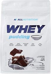 ALLNUTRITION Ultra Whey Pudding Delicious Dessert WPI and WPC Protein Powder Muscle Building 100% Gluten Free Low Fat Branched Chain Amino Acids 908g Chocolate