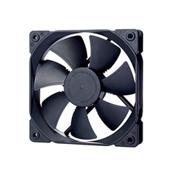 Fractal Design Dynamic X2 GP-12 PWM datorfläkt – tyst fläkt – High Airflow – 120 x 120 x 25 mm – 2000 RPM – FDB-lager – Trip Wire – Aerodynamiskt formade struts – Black Edition (Single)