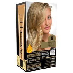 Thader TH Pharma Kit colorant sans ammoniaque pour une odeur agréable avec Liquid Gold, Couleur 9 Blond Très Clair