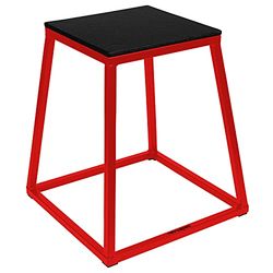Retrospec Unisex's Leap Plyo Jump Platforms voor Home Gym Plyometrische Springen & Jump Box Oefening, Rood, 61 cm