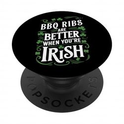BBQ Ribs are better when you're Irish PopSockets Adhesive PopGrip