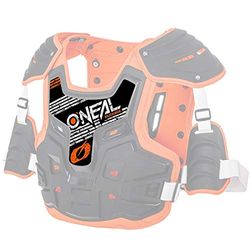 O'NEAL | Protector Spare Part | Motocross Enduro | Durable Replacement Sticker for PXR Stone Shield | Spare Sticker PXR Stone Shield | Black Orange | One Size