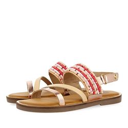 GIOSEPPO Witte leren sandalen met blauwe stenen details voor meisjes Antas, Roze, 33 EU