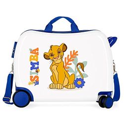 Disney El Rey Leon barnresväska vit 50 x 39 x 20 cm styv ABS kombinationsstängning sida 34 L 4 hjul