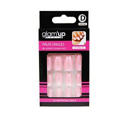 Glam'Up False Nails Light Pink with Sequins