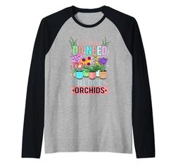 Divertente orchidea amante delle piante da donna fiorista fiore orchidea Maglia con Maniche Raglan