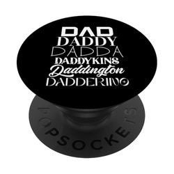 Papá, Papi, Papá, Papi, Papi, Daddington, Dadderino PopSockets PopGrip Adhesivo