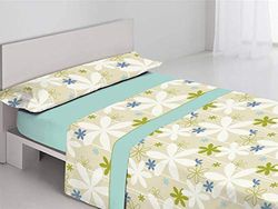 Libela Marga - Set di Lenzuola, Verde C6, per Letto da 90 cm