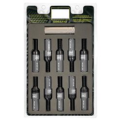 OMP SPEED - Set performance schroeven met aluminiumbescherming, M12X1.25, HEX: 17-19, L: 28 mm, kleur: zilver