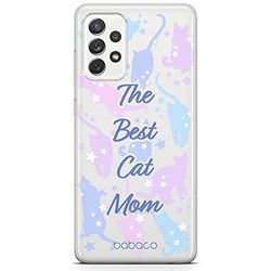 Babaco ERT GROUP mobile phone case for Samsung A53 5G original and officially Licensed pattern Cats 017 optimally adapted to the shape of the mobile phone, partially transparent