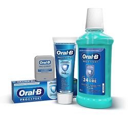 Oral-B Dentifricio Pro-Expert Protezione Professionale + Filo Interdentale + Collutorio. Confezione Igiene Orale Completa