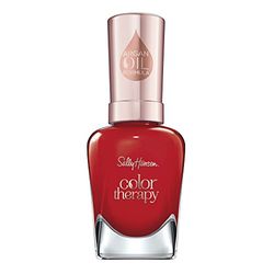 Sally Hansen - Smalto Rinforzante Unghie Color Therapy - Formula Idratante e Nutriente all'Olio di Argan - 340 Red-Iance - 14,7 ml