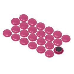 Pequeños Imanes de Oficina de Planificación Rosa para Refrigerador, Pizarra, Tablero de Anuncios, Archivador - Paquete de 24