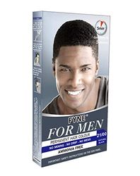 FYNE - Natural Black Permanent Hair Colour | Grey Hair Colouring for Men with Comb Applicator Included | Natural-Look Hair Dye | No Mixing Ready to Apply | Ammonia and Cruelty-Free
