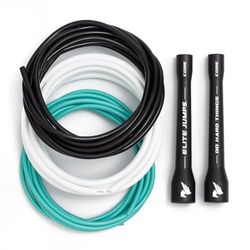 Elite SRS, Do Hard Things PVC springtouwen voor fitnesstrainingsset - Inclusief 3 verschillende touwdiktes om de intensiteit van je trainingen te verhogen - verstelbaar springtouw voor binnen en