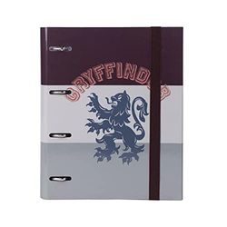 CERDÁ LIFE's LITTLE MOMENTS - Archivador 4 Anillas Unisex de Hogwarts [ Harry Potter ] con Tapa Dura y Cierre con Goma - Licencia Oficial Warner Bros, 2700000275