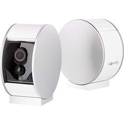 Somfy 2401507A Indoor Camera, câmara de vigilância Wi-Fi, Full HD, microfone, altifalante e sensor de movimento, compatível com Alexa, Google Assistant e Apple HomeKit, 1 unidade (embalagem de 1)