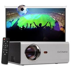 Overmax Multipic 3.5 HD 720p LED Projector: Groot Scherm 150", Wi-Fi, 2200 Lumen, 50.000u LED, Ingebouwde Luidspreker & YouTube 2xHDMI USB Beleef EURO 2024 en Filmavonden Thuis in Ultieme HD Kwaliteit