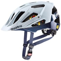 uvex quatro cc MIPS - veilige mtb-helm voor dames en heren - MIPS-systeem - wasbare binnenvulling - cloud-deep space matt - 52-57 cm