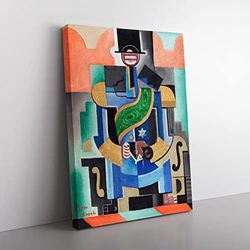 African King By Josef Capek Classic Painting Canvas Wall Art Print Ready to Hang, Framed Picture for Living Room Bedroom Home Office Décor, 60x40 cm (24x16 Inch)