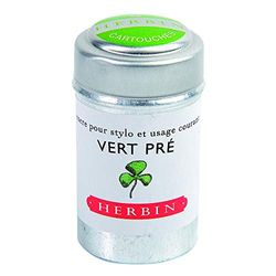 J. Herbin 20131T inktpatronen doos met 6 patronen voor standaard vulverpakking, groen