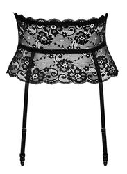 Cottelli Lingerie Women's Lace Suspenders Black M