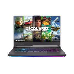 ASUS ROG STRIX-G15-G513RM-HQ264W PC Portable Gamer 15'' 2,5K WQHD 165Hz & 3ms (AMD Ryzen 7-6800H, RTX 3060 6G, RAM 16GB DDR5, 512GB SSD PCIe, Windows 11 Home) Teclado AZERTY RGB 4 Zona