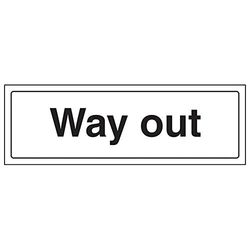 VSafety "Way Out" Sign, Landschap, (Pack van 3)