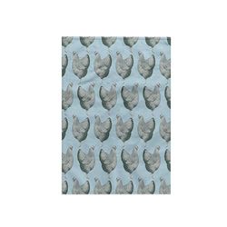 3dRose Speckled Hen Wallpaper Pattern in Powder Blue Towel, Multi-Colour, 15 x 22-Inch