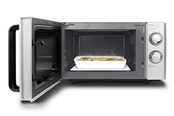 CASO MG 20 Ecostyle Ceramic - Forno a microonde con grill, superficie utile più ampia grazie al fondo CASOTEK, 20 litri, cottura a due livelli