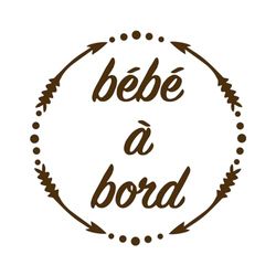 Ambiance Sticker Autocollant de Voiture Bébé à Bord Chocolat - H15 x L15 cm