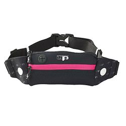 Ultimate Performance Riñonera para Corredores Titan - Negro/Rosa, Talla Universal