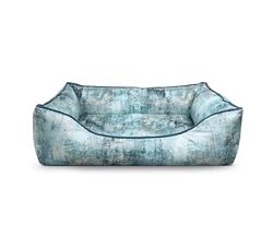 Record - Cuccia per Cani e Gatti Cozy Green in PET riciclato. Lettino imbottito per animali con base antiscivolo e cuscino estraibile. Cuscino rettangolare per cani e gatti |M - 75 x 48 cm