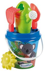 Ecoiffier Toys 674 – hink med garni dekor koala – strandtillbehör – 17 cm – tillverkad i Frankrike