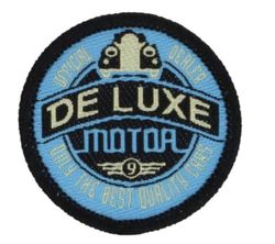 HKM Applications De Luxe Motor Patches Bleu/Blanc