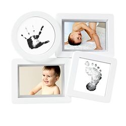 Pearhead Babyprints Pasgeboren Baby Collage Frame met Inbegrepen Clean-Touch Inkpad