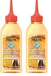 Garnier Fructis Balsamo Lamellare Hair Food Ananas, Per Donare Luminosità a Capelli Lunghi e Spenti, Formula con 97% di Ingredienti di Origine Naturale, 200 ml (Confezione da 2)