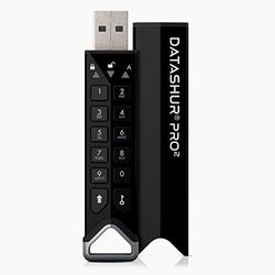 iStorage datAshur PRO2 256 GB - Beveiligde flashdrive - FIPS 140-2 Level 3 gecertificeerd - Beveiligd met een wachtwoord - Stof/waterdicht