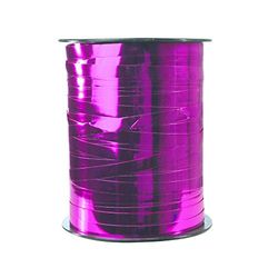 Clairefontaine 602008C spoel cadeaulint (met metalen effect, 250 m x 7,5 mm, ideaal voor je geschenken en knutselprojecten), 1 stuk, fuchsia