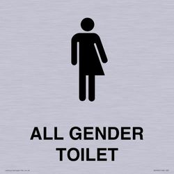 Non-gender specific Sign - 200x200mm - S20