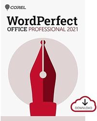 Corel WordPerfect Office Profesional 2021 | Gestión de Word, hojas de cálculo, presentaciones y bases de datos | ordenador personal | Código de activación de PC enviado por correo electrónico