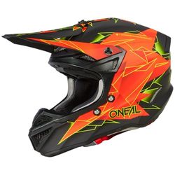 O'NEAL | Motocrosshjälm | MX Enduro | 2 yttre skal och 2 EPS för extra säkerhet, ABS-skal, ECE 22.06 | 5SRS Polyacrylite Helmet Surge V.23 | Vuxen | Svart Röd | Storlek XL (61/62 cm)