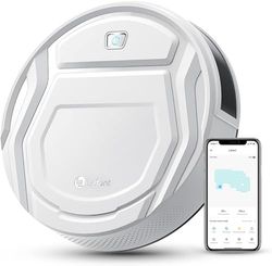LEFANT Robot aspirapolvere ultra piccolo, 79 mm, controllo app, funzionamento silenzioso, compatibile con Alexa, ugello professionale anti-groviglio, ideale per peli di animali e pavimenti duri M210