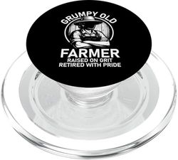 Grumpy Old Farmer Funny Grandma Jubilación Agricultura PopSockets PopGrip para MagSafe