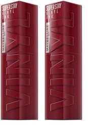 Maybelline New York Lip Colour, Smudge-free, Long Lasting up to 16h, Liquid Lipstick, Shine Finish, SuperStay Vinyl Ink, 30 Unrivaled (Pack of 2)