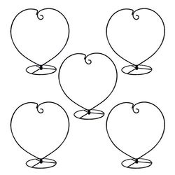 MOCOUM Ornament displaystandaard, ijzeren glazen bal ornament houder standaard voor hangende planten, hangende terrariumstandaard voor kerst bruiloft ornament, thuiskantoor decor (5 stuks zwart
