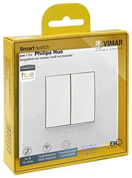 Vimar 0K03906.05 Kit Interruttore Senza Fili in Radiofrequenza Philips Friends of Hue Serie Arké Classic. Non Servono Batterie