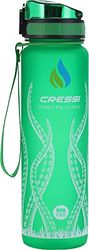 Cressi Water Bottle H20 Frosted, Borraccia Sportiva Unisex, Verde Octopus, 1000 ml